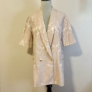 Vintage Alan Stuart Soft Pink Floral Blazer
